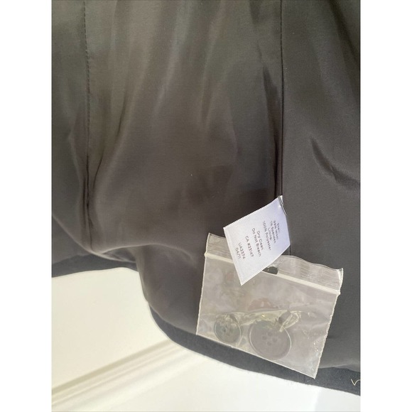 Talbots Blazer Jacket Women 2 Petite Black Wool Double Breasted Gold Button VTG - Picture 9 of 12